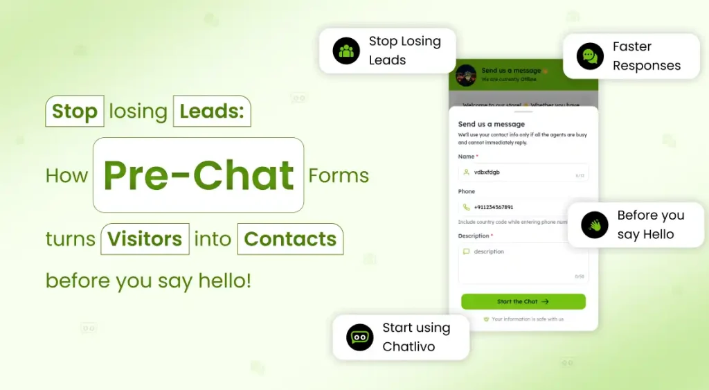 Stop Losing Leads: How Pre-Chat Forms Turn Visitors Into Contacts Before You Say Hello